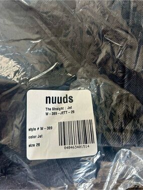nuuds The Straight Jeans in Jet Black